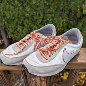 Nike Women's White and Orange Retro  Daybreak Athletic Club Sneakers